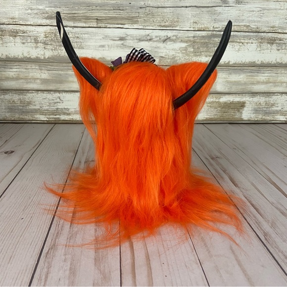 Highland Cow Coo Gnome Orange Fur Daisy Black White Purple Handmade Home Decor - Picture 9 of 12
